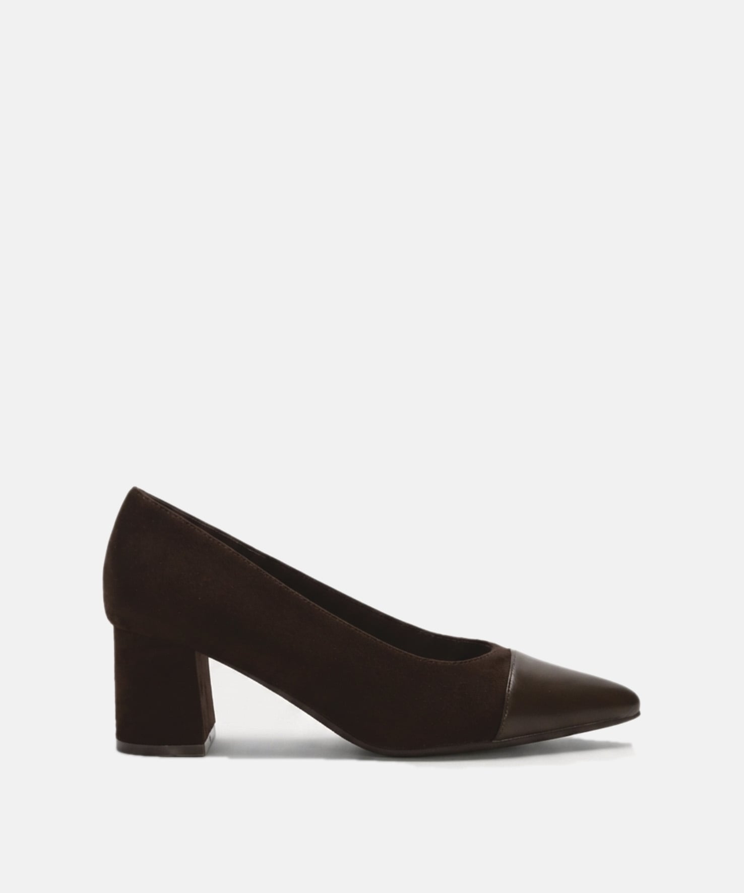 Zapato tac&oacute;n combinado